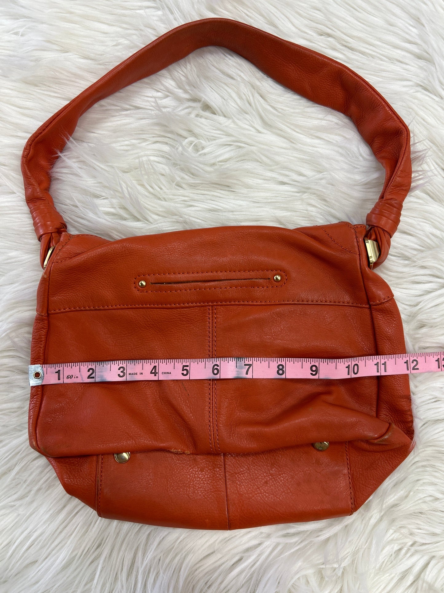 Handbag By B. Makowsky In Orange, Size:Medium