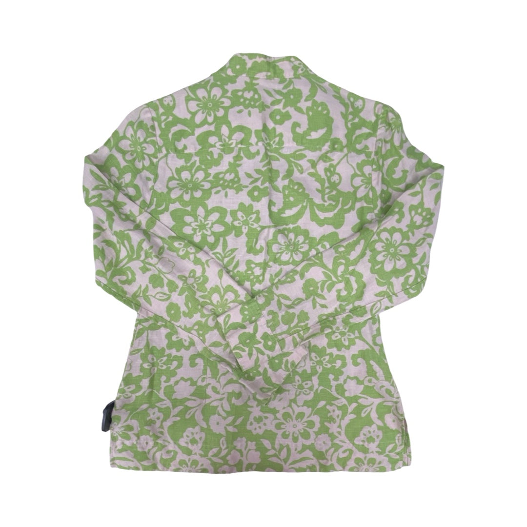 Top Ls By Charter Club In Green & Tan, Size:S