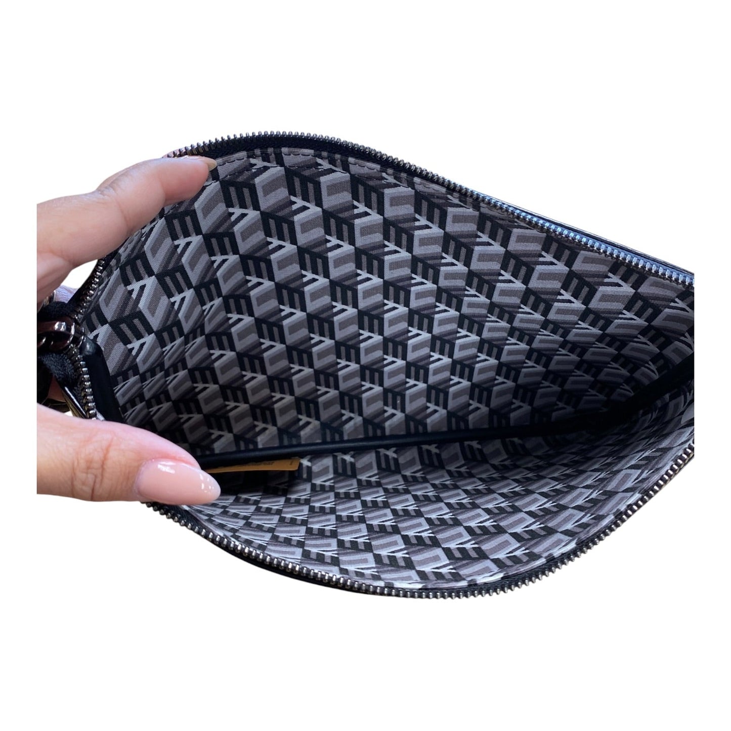 Wristlet Luxury Designer By Mcm In Black, Size:Medium