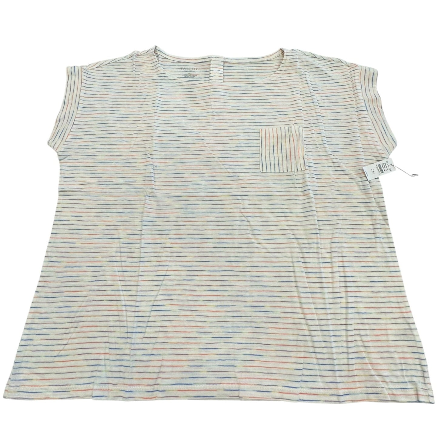 Top Ss By Talbots In Rainbow Print, Size:2X