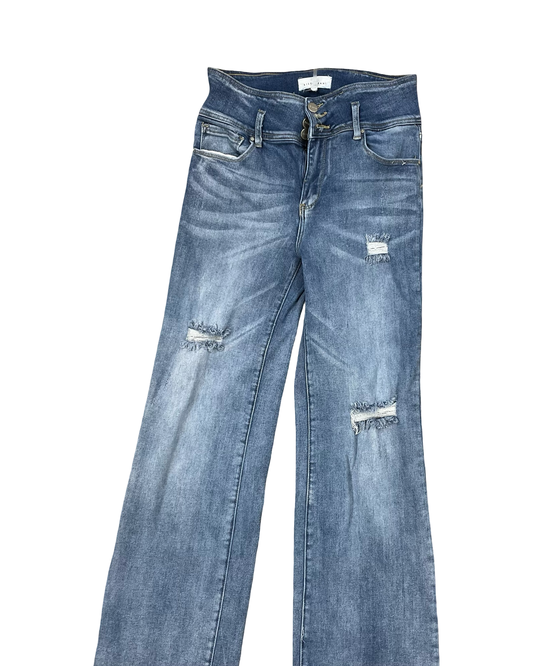 Jeans Flared By Risen In Blue, Size:10
