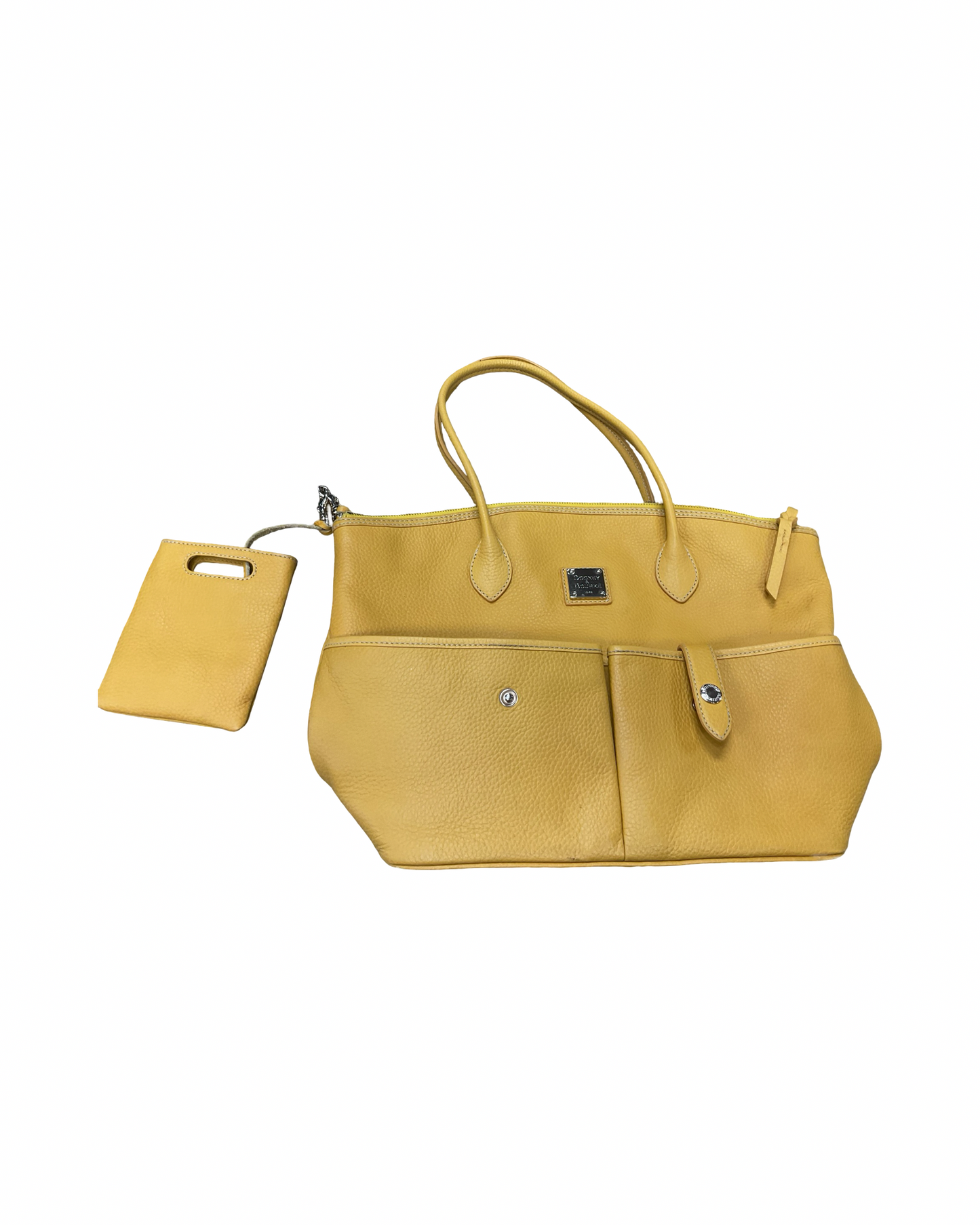 Handbag Designer By Dooney And Bourke In Gold, Size:Large