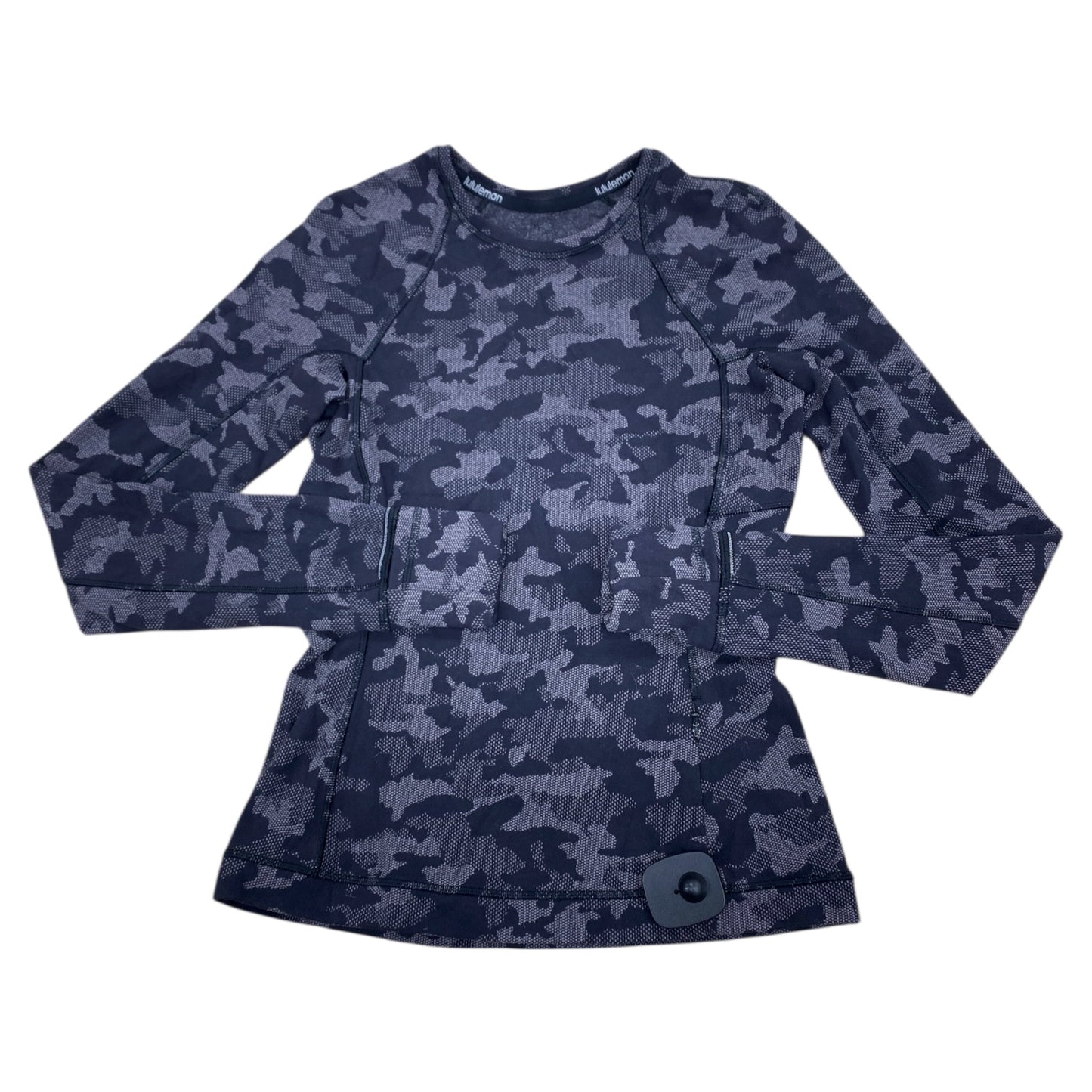 Athletic Top Ls Crewneck By Lululemon In Grey, Size:2