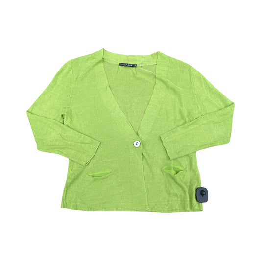 Sweater Cardigan By Nic + Zoe In Green, Size:M