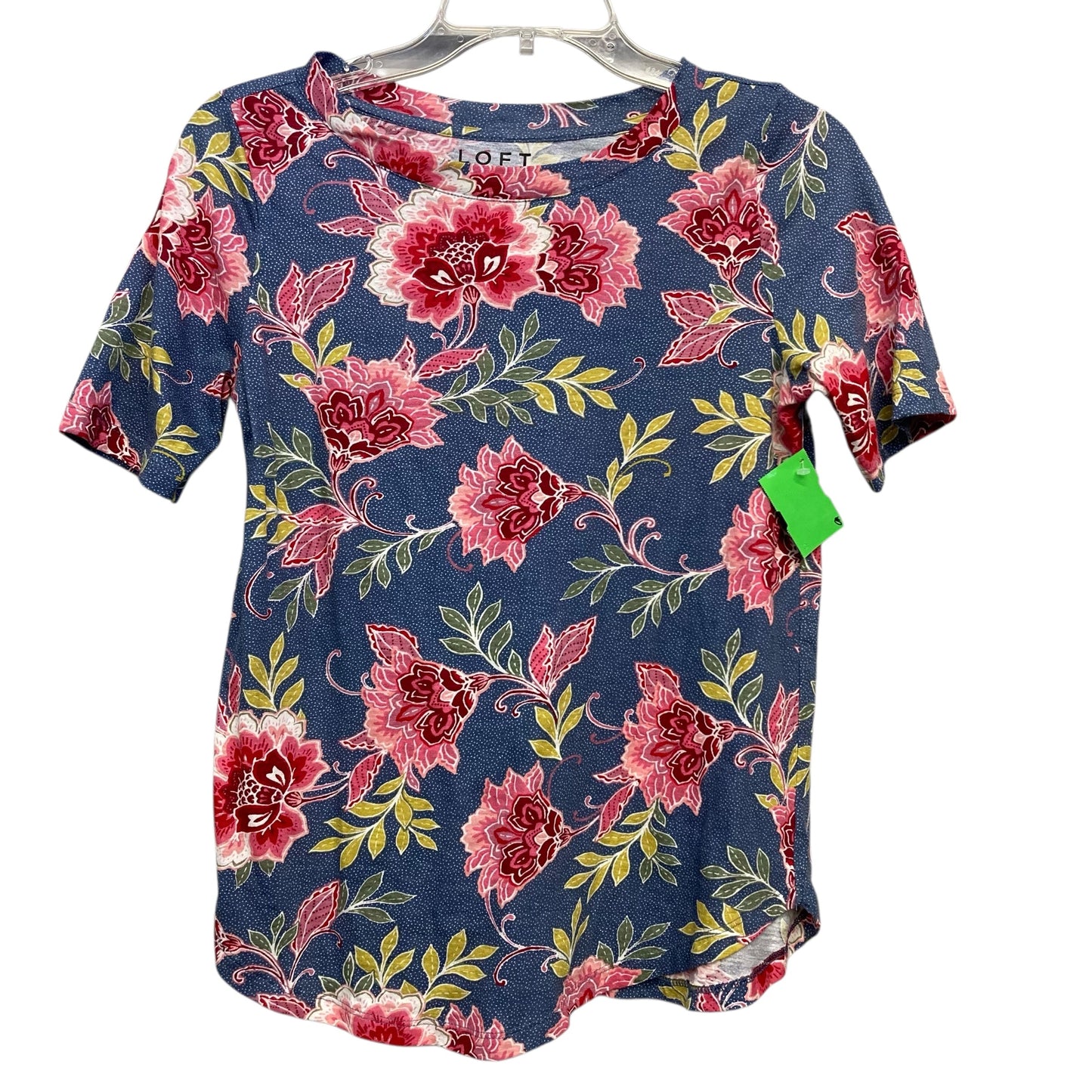 Top Ss By Loft In Floral Print, Size:Xs