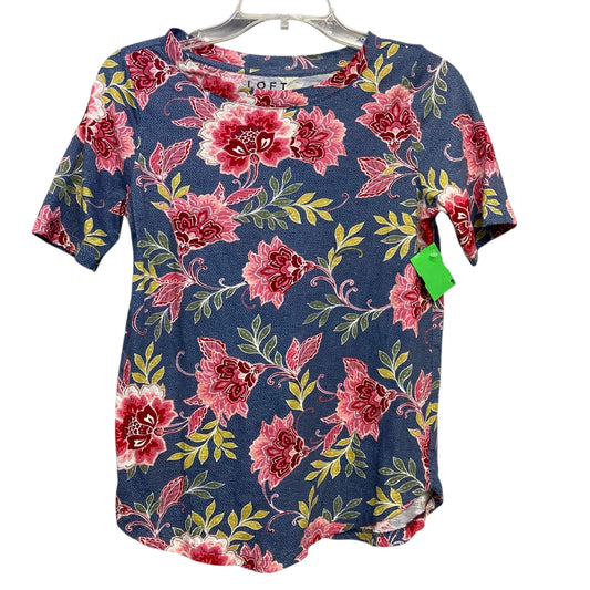Top Ss By Loft In Floral Print, Size:Xs