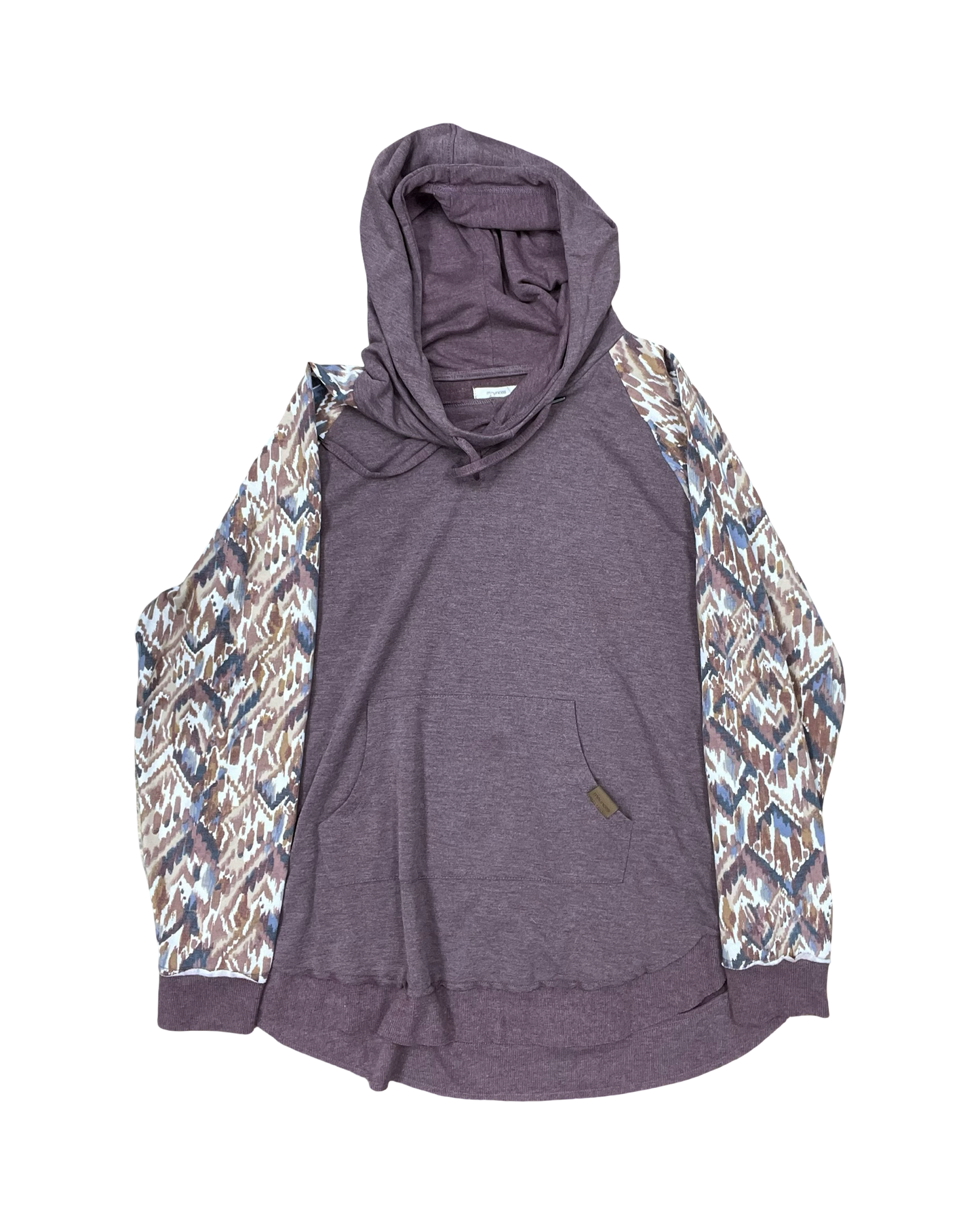 Sweatshirt Hoodie By Maurices In Mauve, Size:1X
