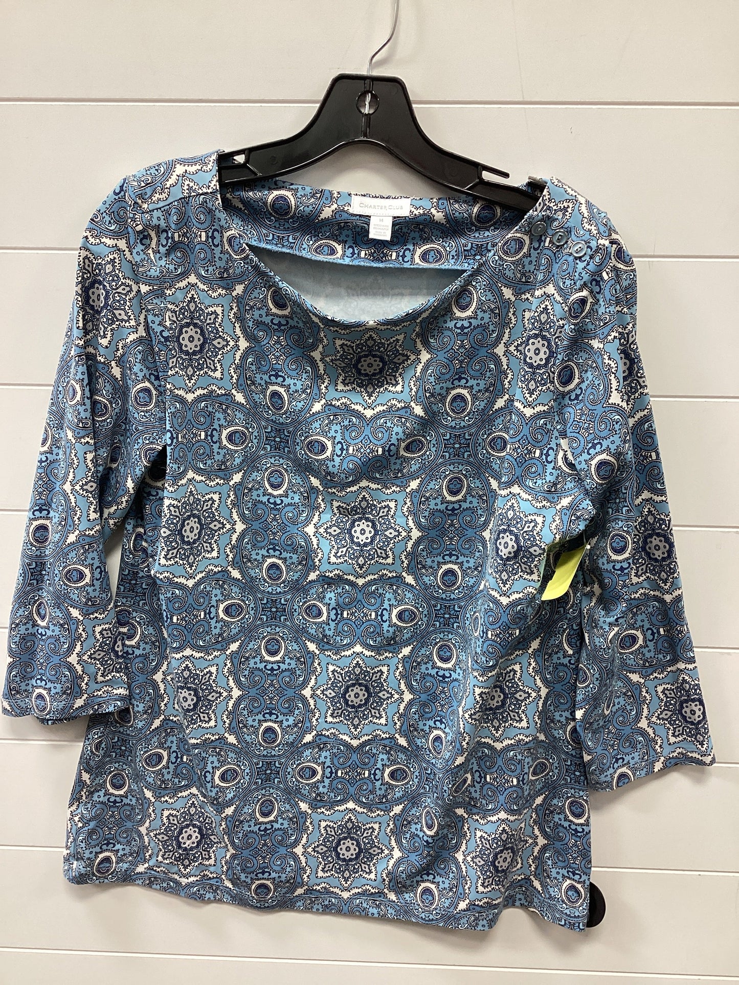 Top Ls By Charter Club In Blue, Size:M