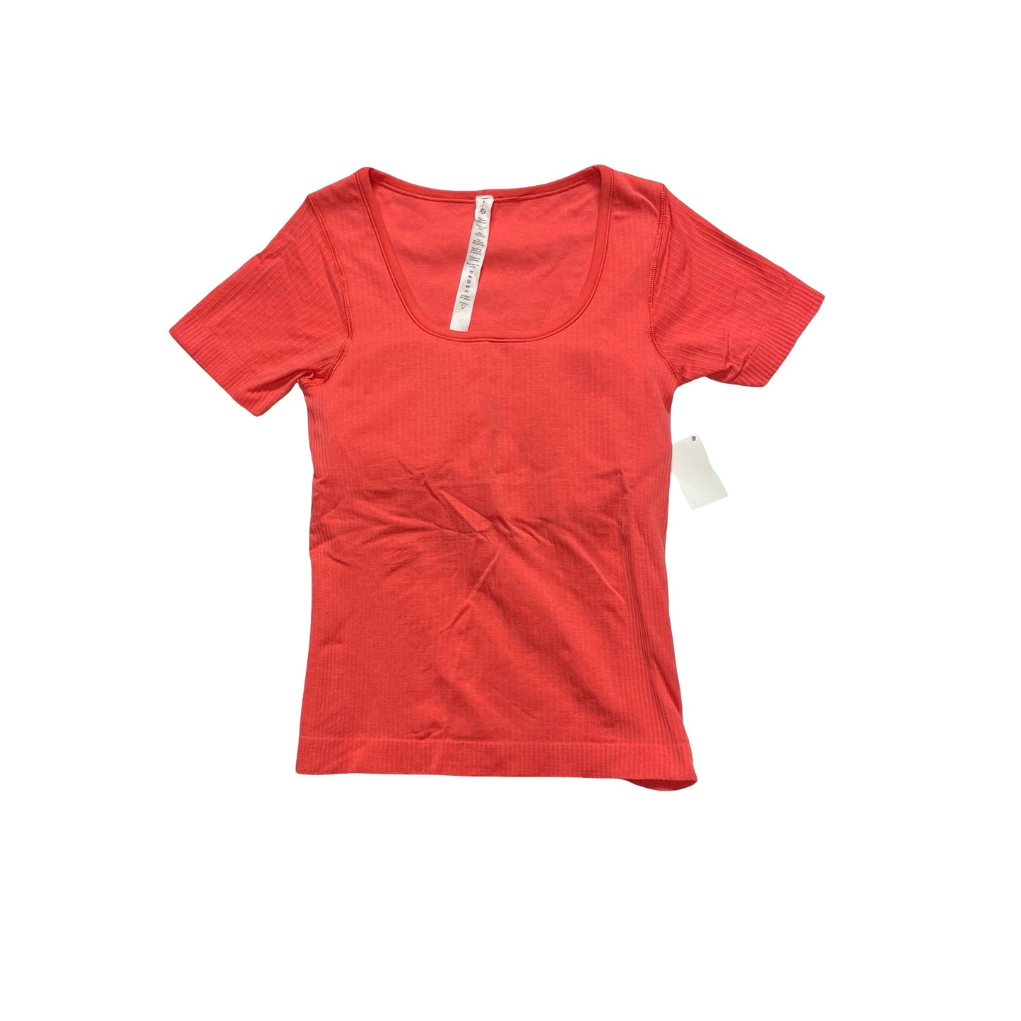 Athletic Top Ss By Lululemon In Pink, Size:4
