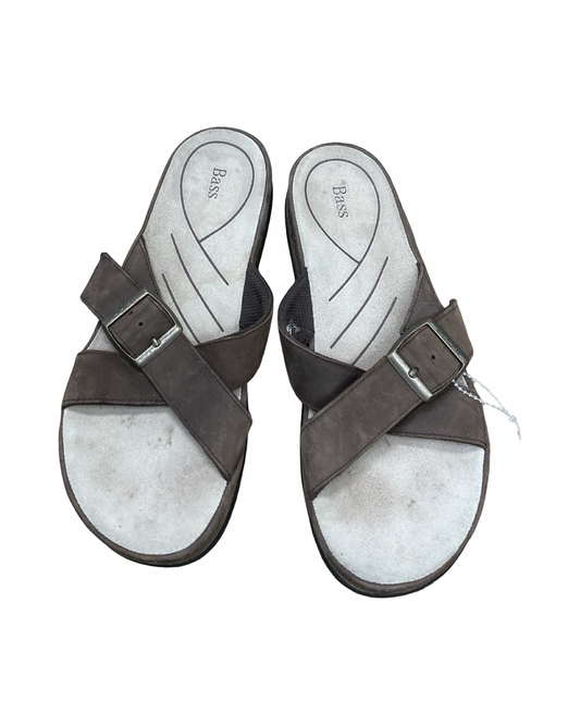 Sandals Flats By Bass In Brown, Size:8.5