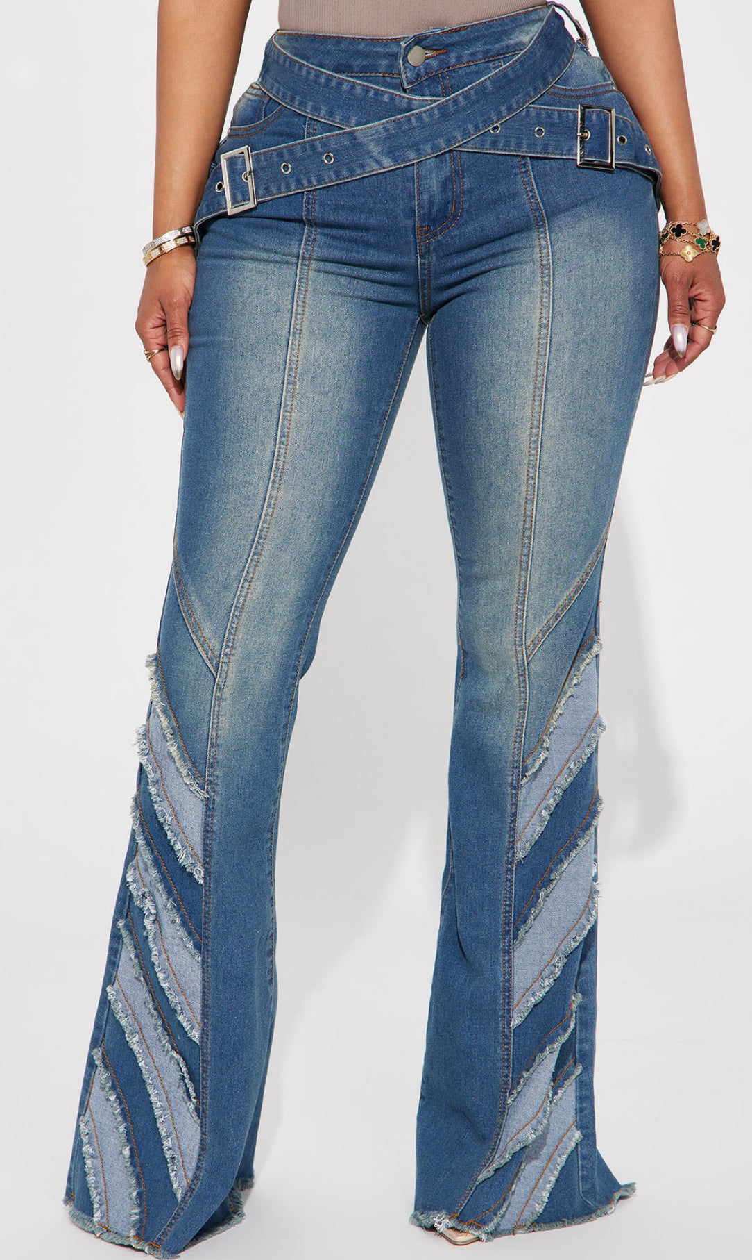 Jeans Boot Cut By Fashion Nova In Blue Denim, Size: 14