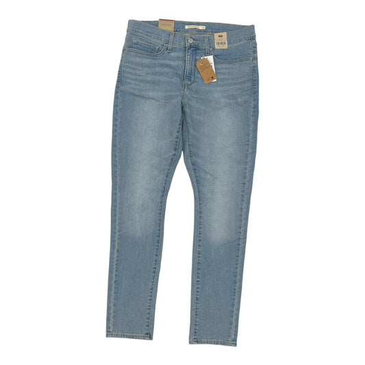 Jeans Skinny By Levis In Blue Denim, Size:12