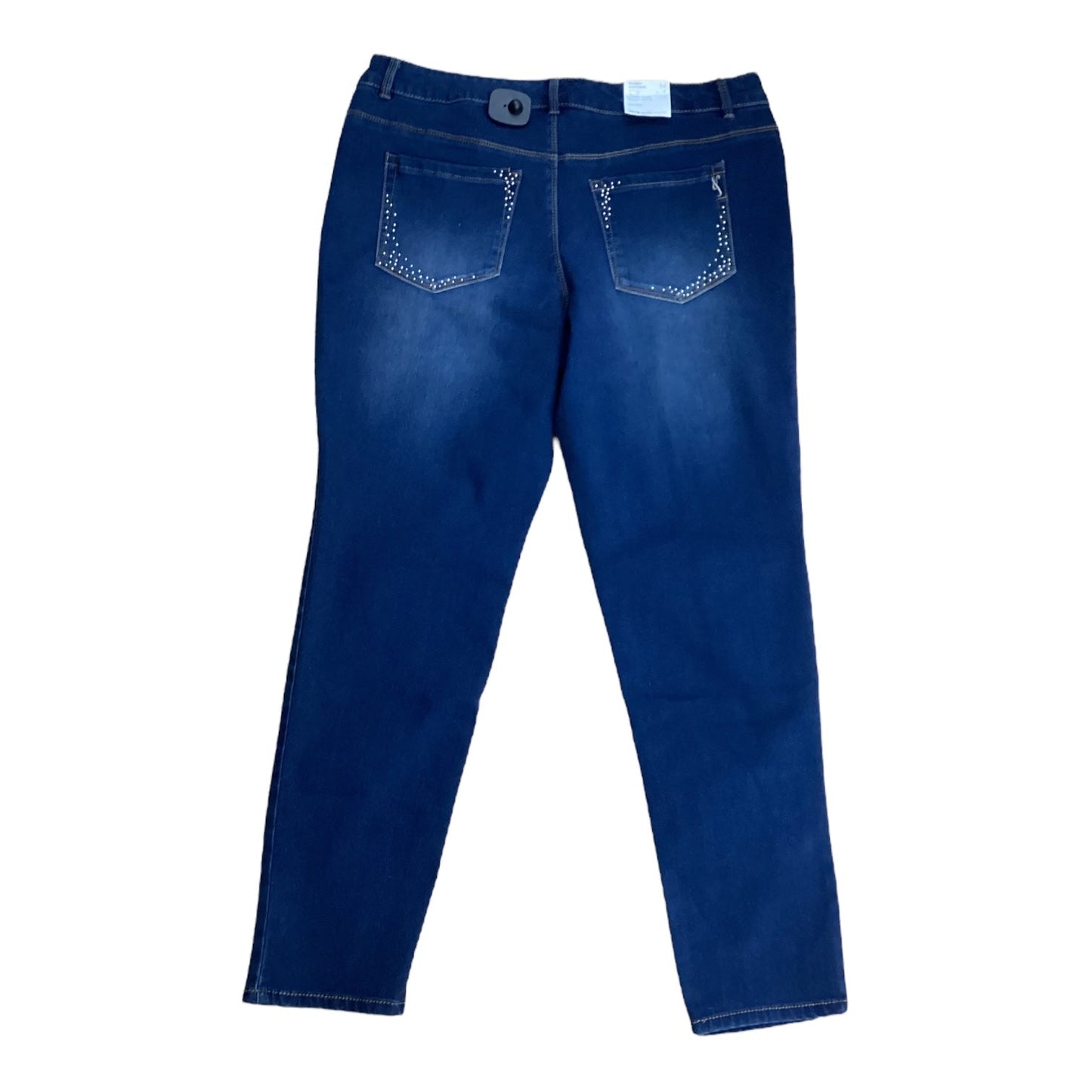 Jeans Skinny By Style And Company In Blue Denim, Size:14