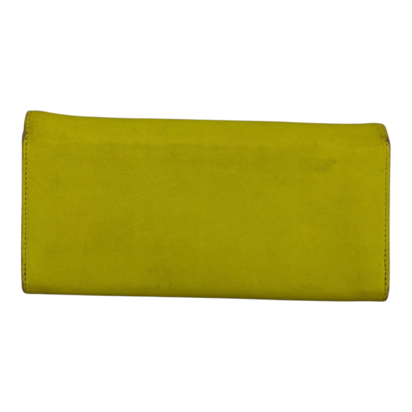 Wallet Designer By Longchamp In Yellow, Size:Large