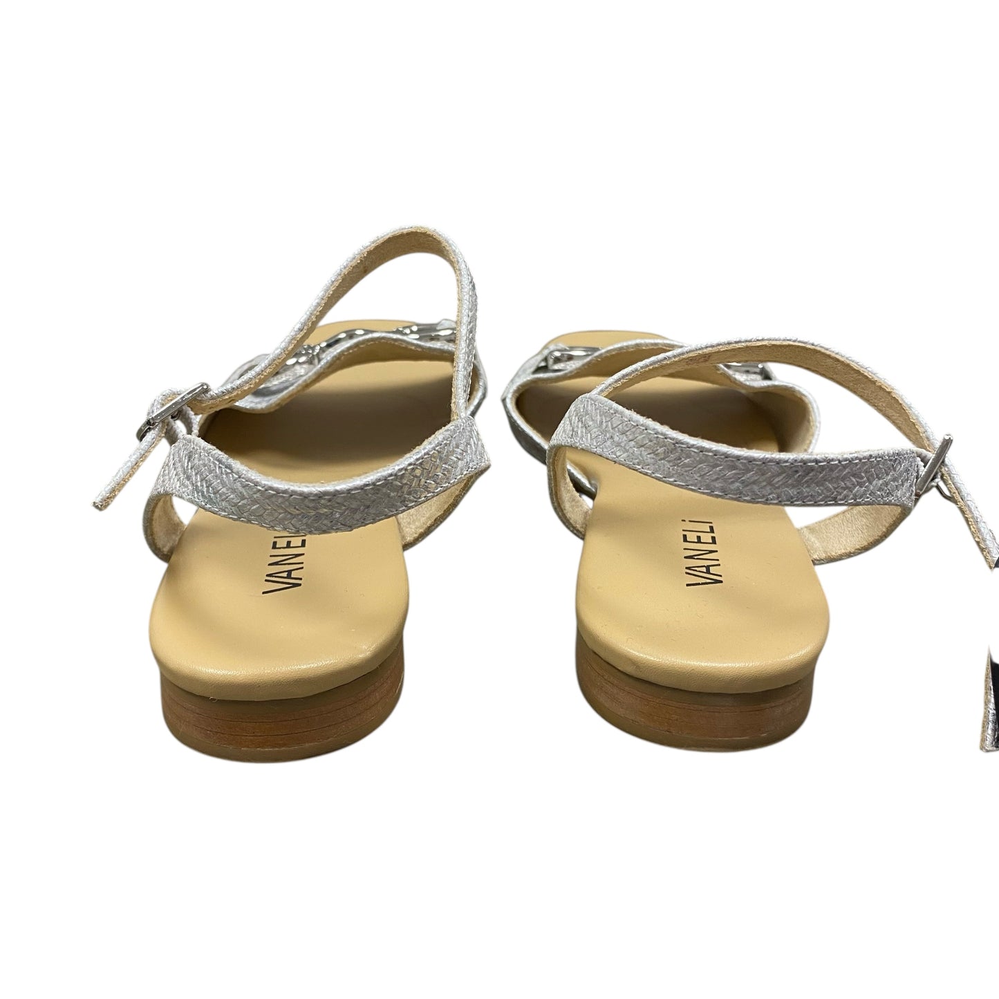 Sandals Flats By Vaneli In Silver, Size:8.5