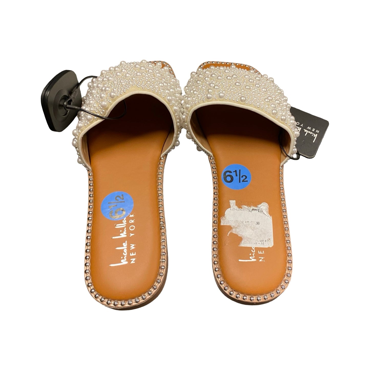 Sandals Flats By Nicole Miller In Multi, Size:6.5