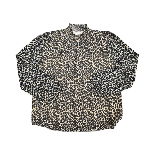 Top Ls By J. Crew In Animal Print, Size:Xs