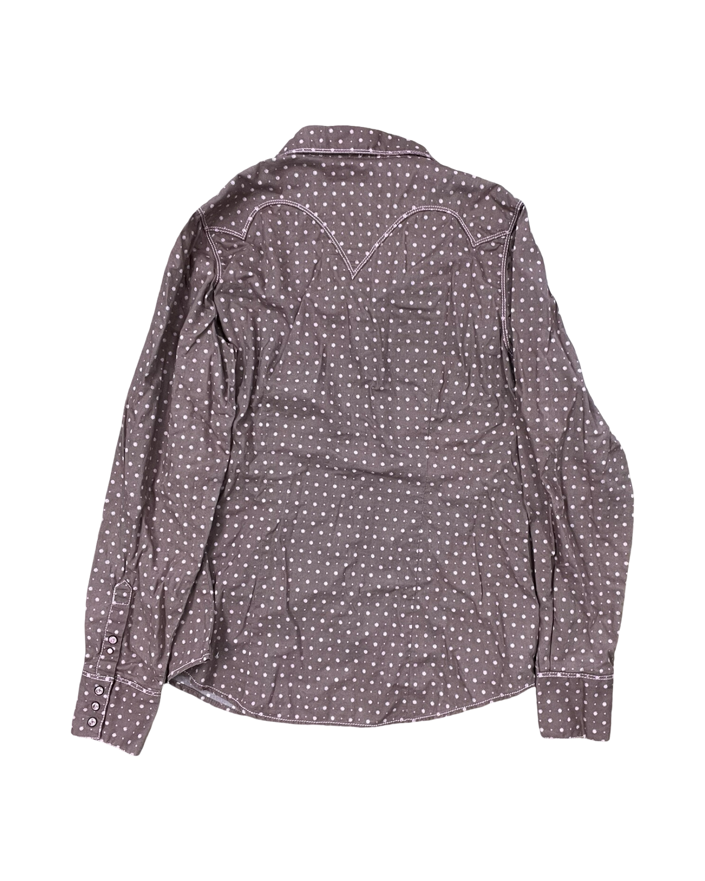 Blouse Ls By Clothes Mentor In Brown & Pink, Size:L