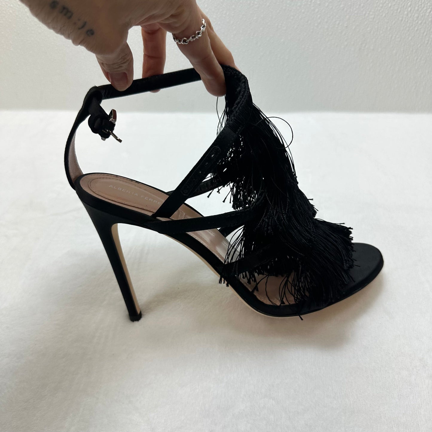 Shoes Heels Stiletto By ALBERTA FERRETTI In Black, Size: 8.5
