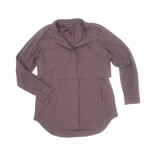 Athletic Jacket By Eddie Bauer In Purple, Size:M
