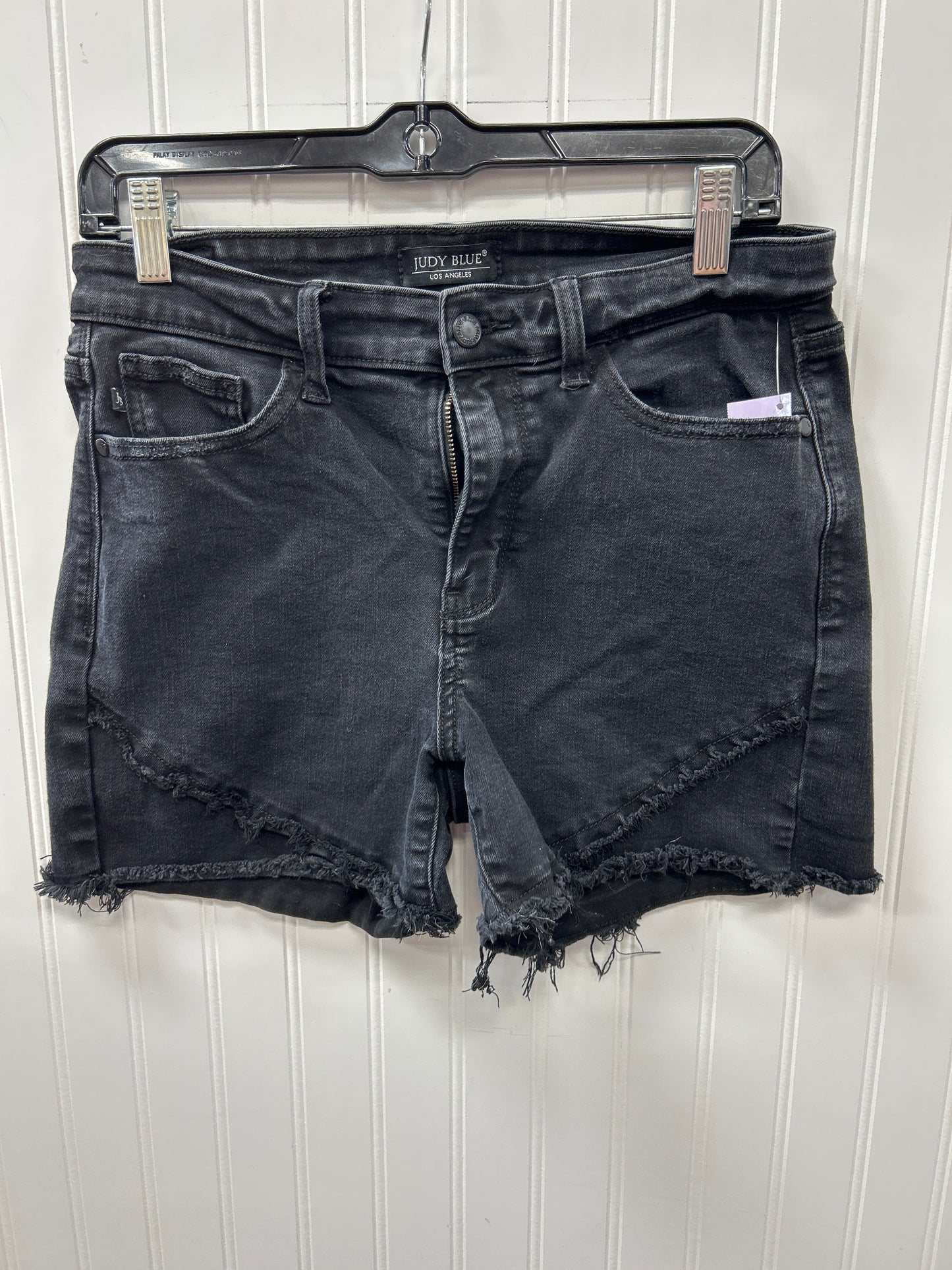 Shorts By Judy Blue In Black Denim, Size:L