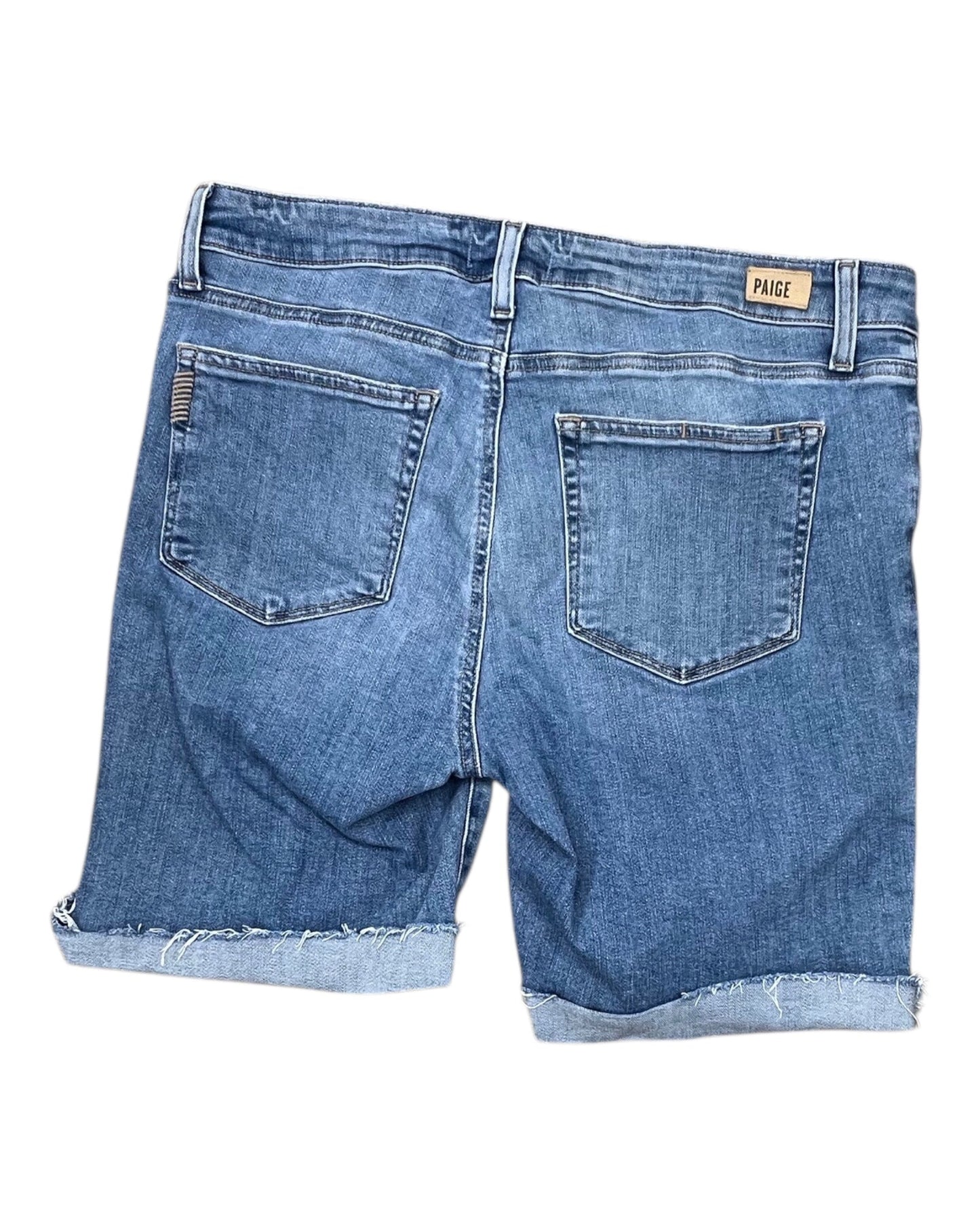 Shorts By Paige In Blue Denim, Size:12