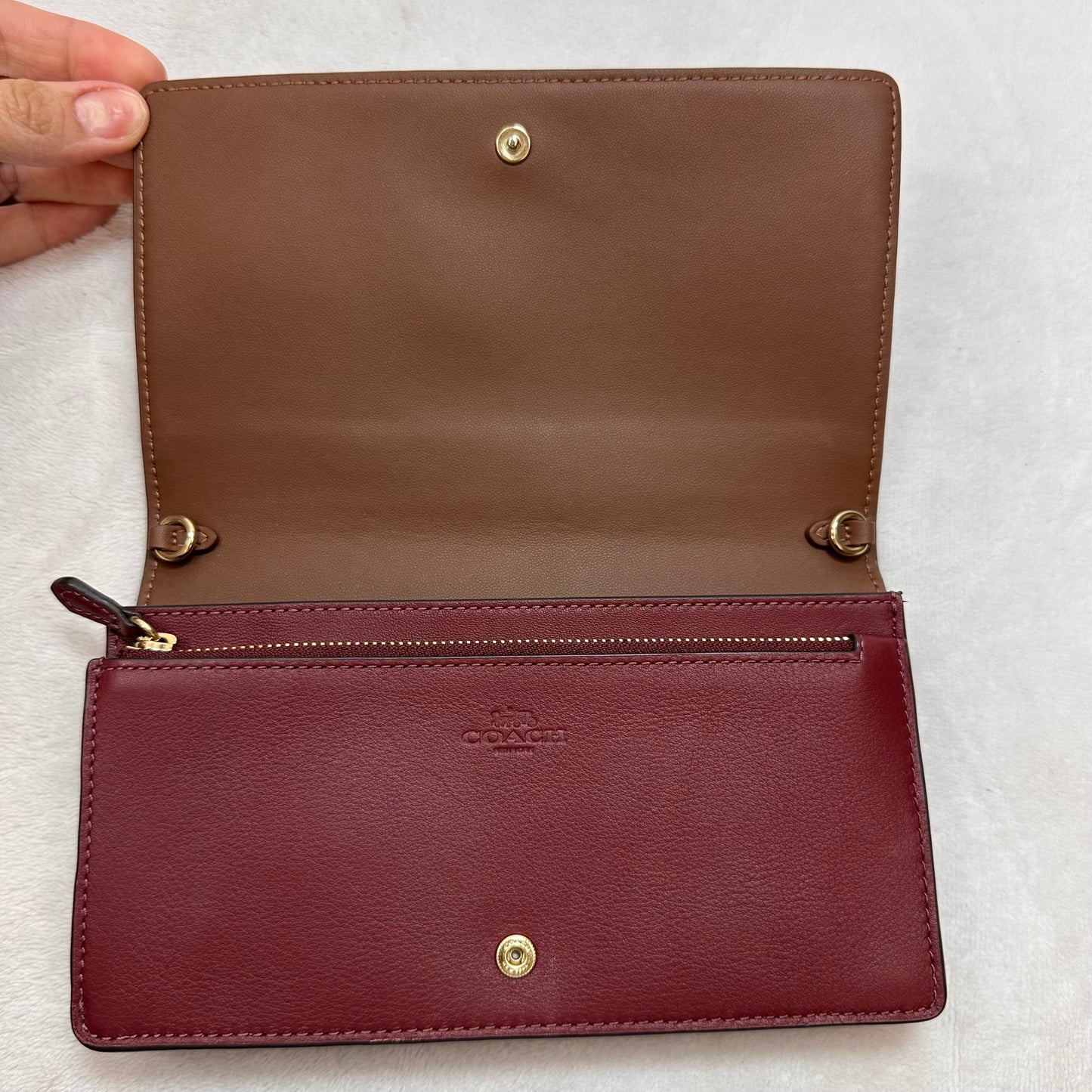 Crossbody Designer By Coach, Size: Small