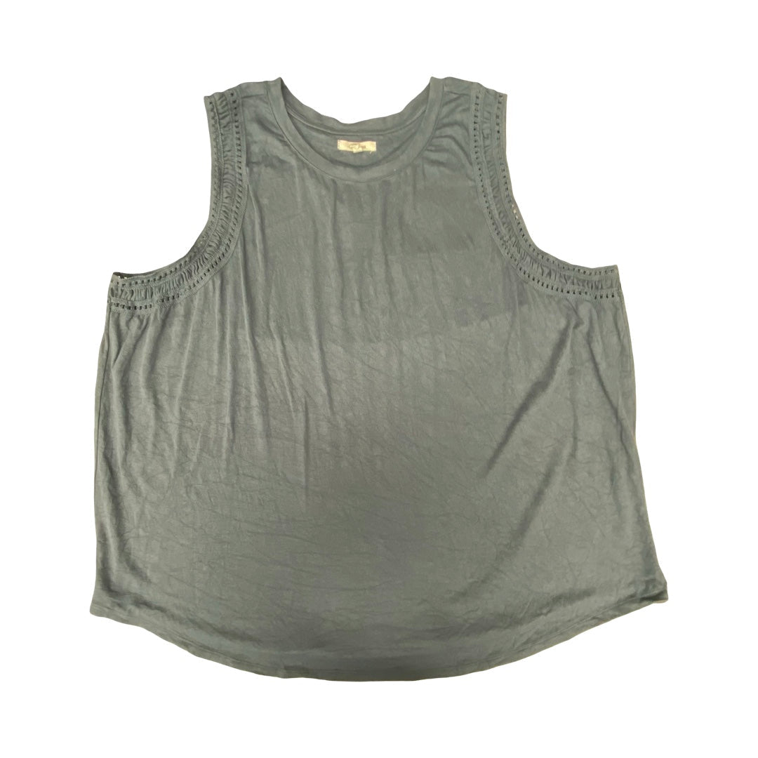 Top Sleeveless By Maurices In Blue, Size:3X