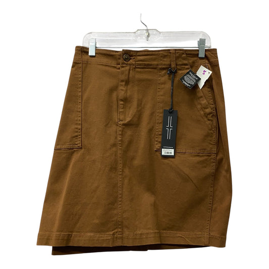 Skirt Mini & Short By Liverpool In Brown, Size:16