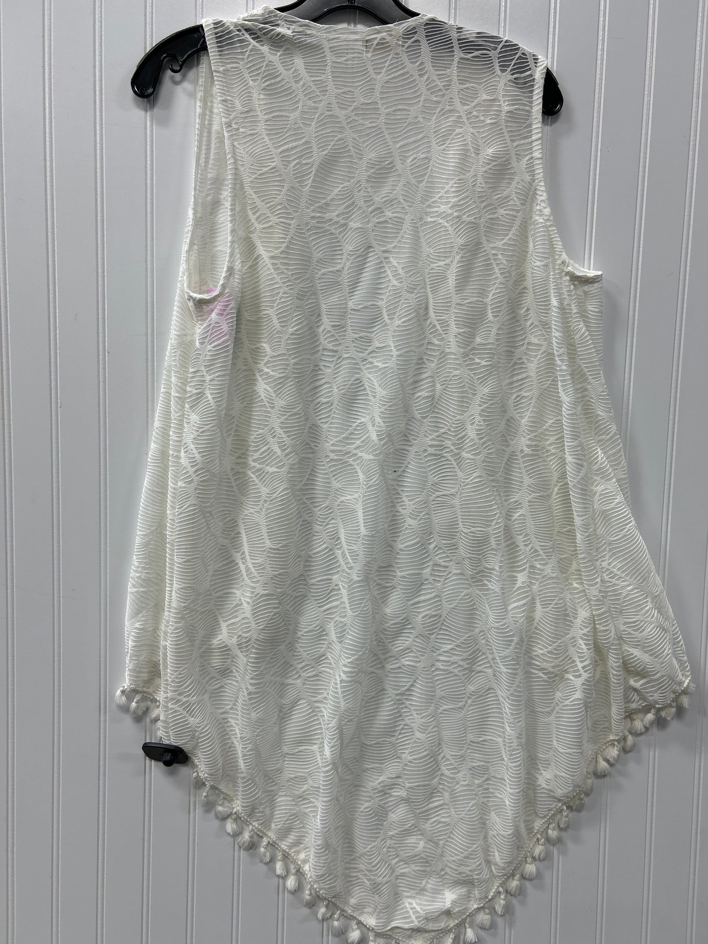 Kimono By Clothes Mentor In White, Size:L