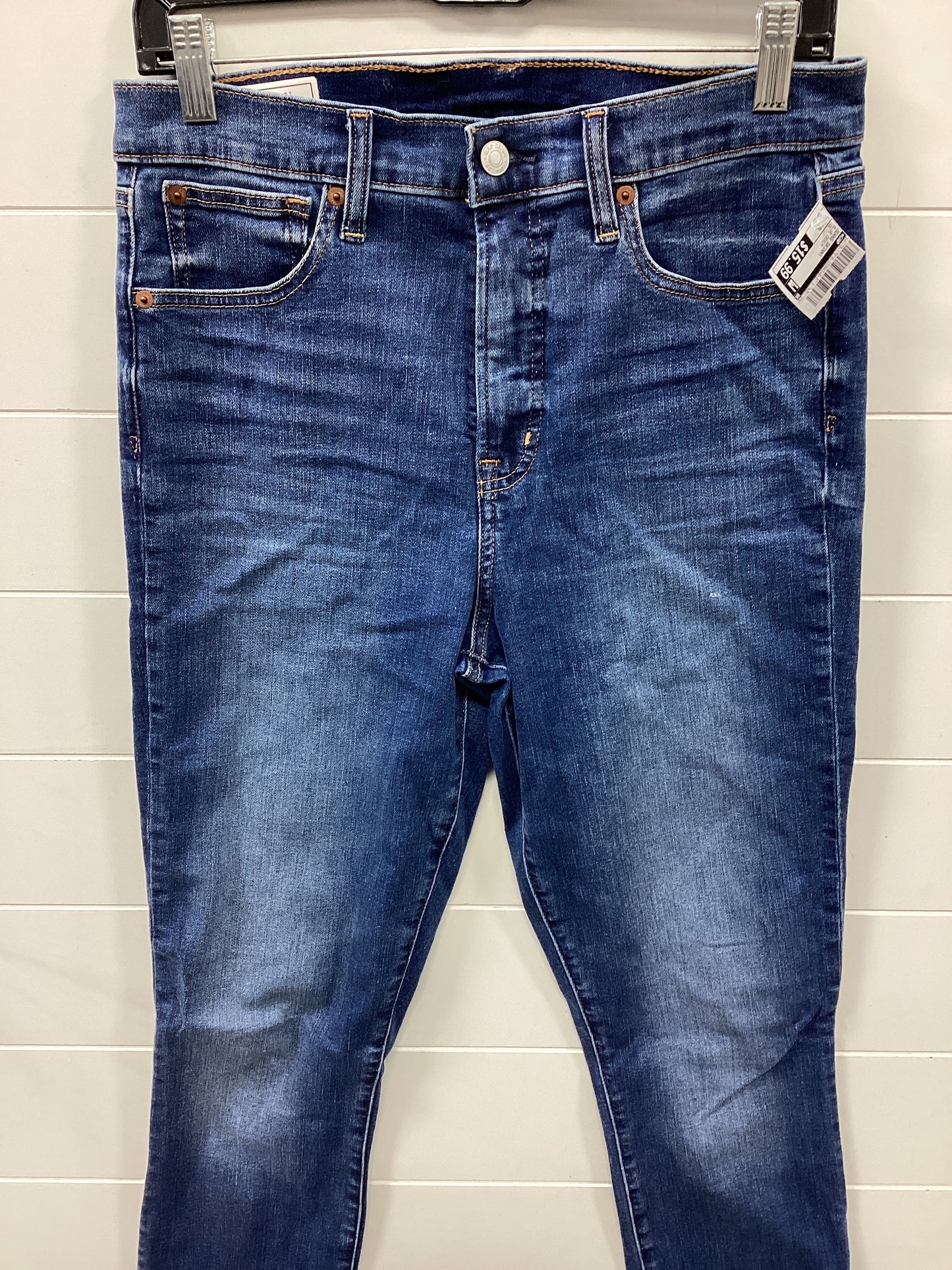 Jeans Skinny By Gap In Blue Denim, Size:10L