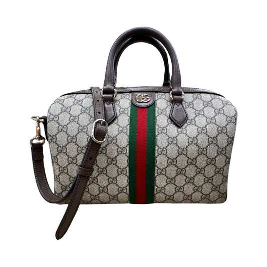 Handbag Luxury Designer By Gucci Ophidia Boston In Multi, Size:Medium