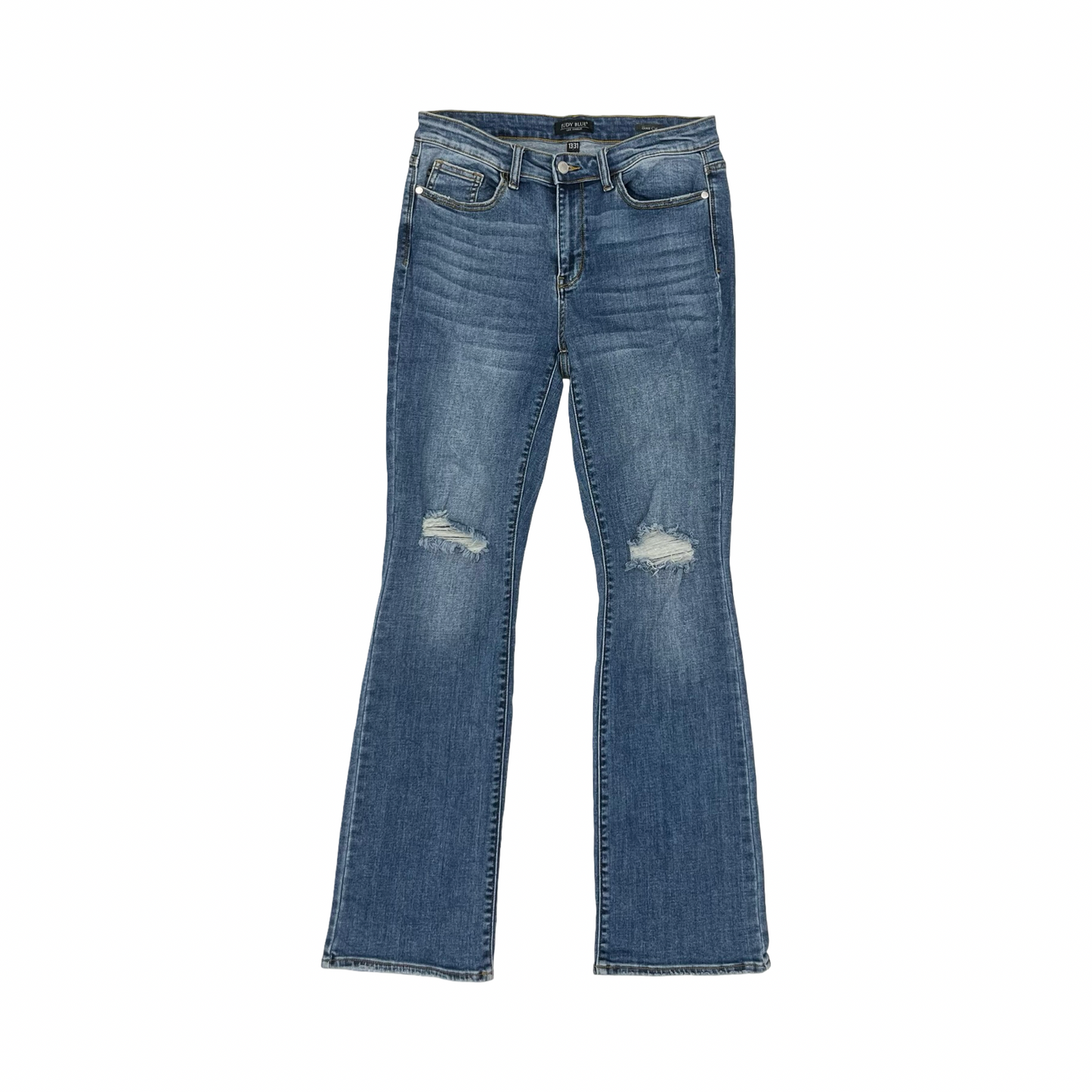 Jeans Boot Cut By Judy Blue In Blue Denim, Size:12