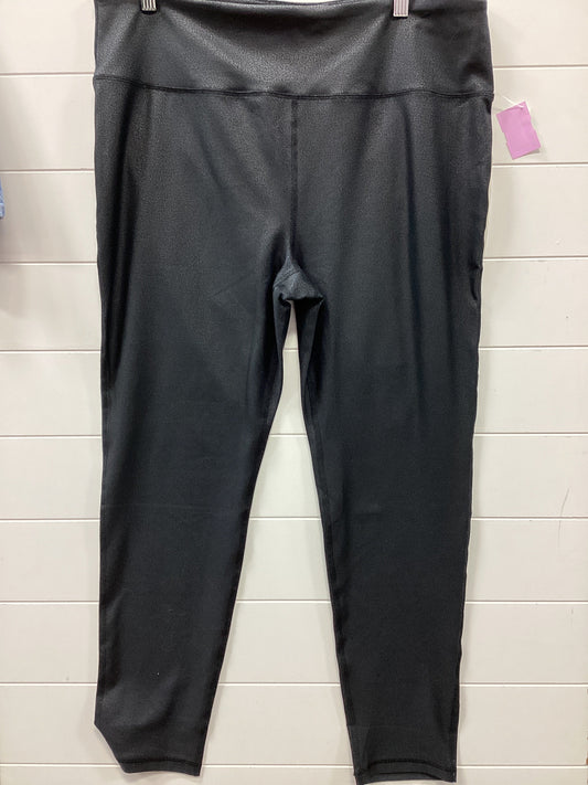 Athletic Leggings By Mono B In Black, Size:3X