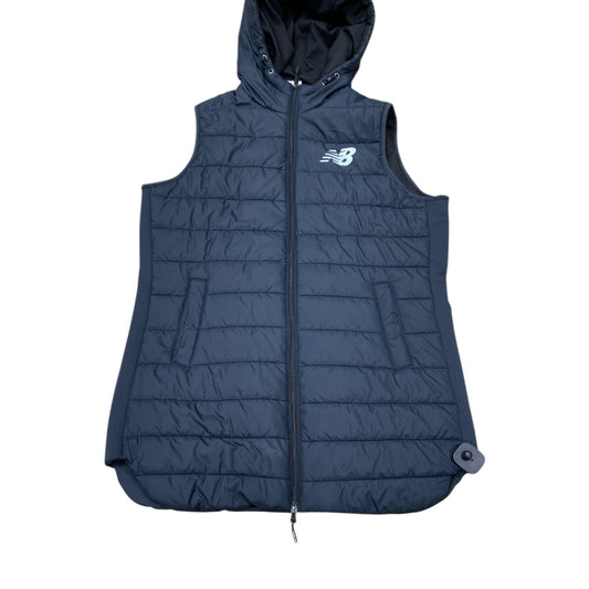 Vest Puffer & Quilted By New Balance In Black, Size:M