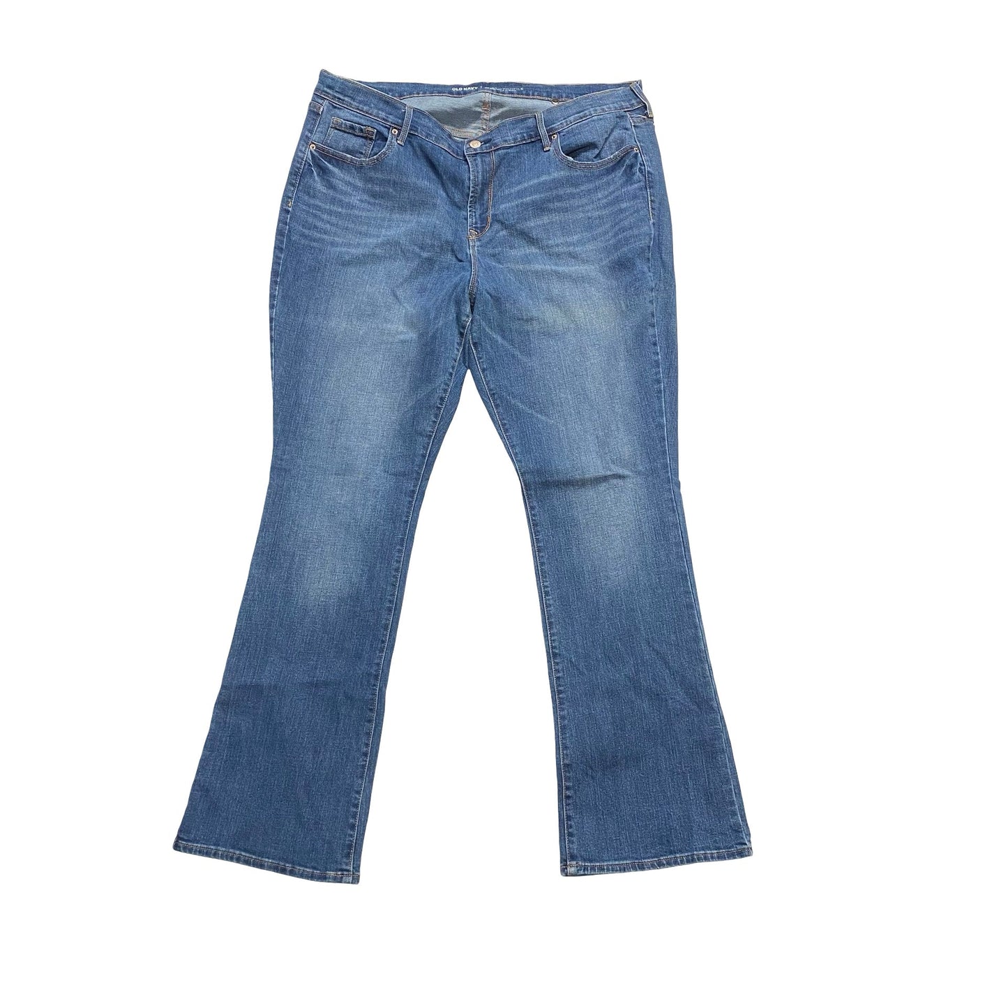 Jeans Straight By Old Navy In Blue Denim, Size:18