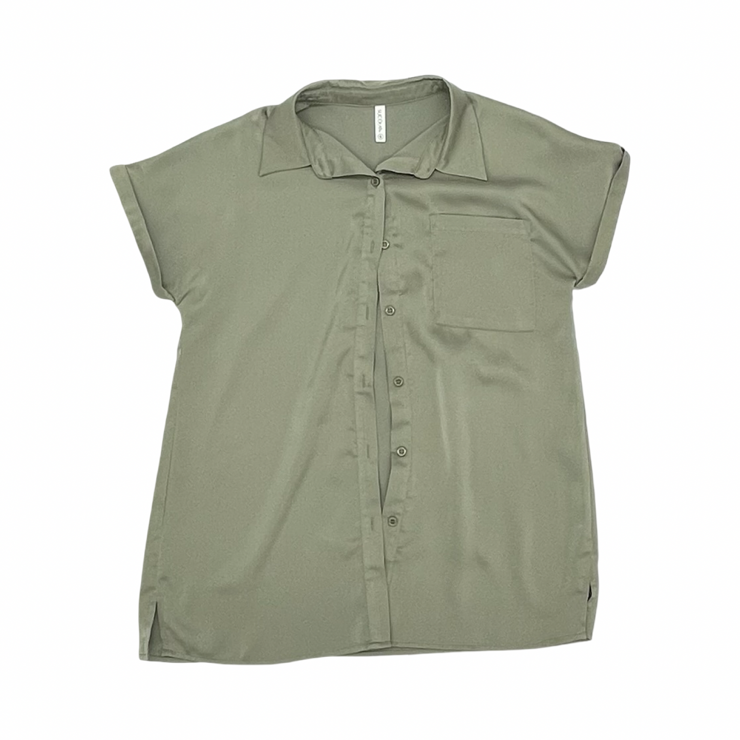 Blouse Ss By Cmf In Green, Size:S