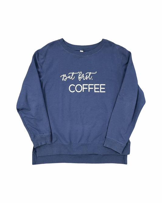 Sweatshirt Crewneck By Green Tea In Blue, Size:Xl