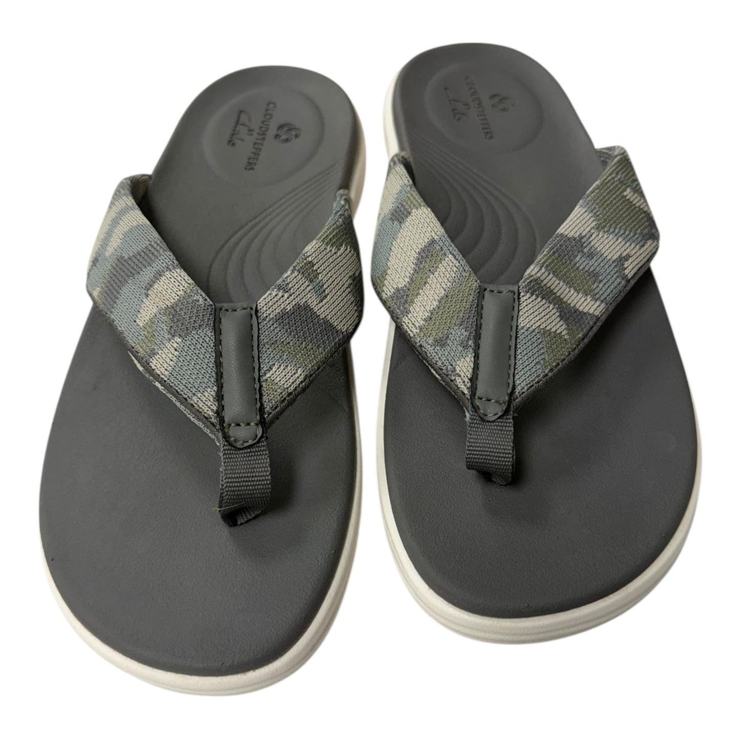 Sandals Flats By Clarks In Grey, Size:7