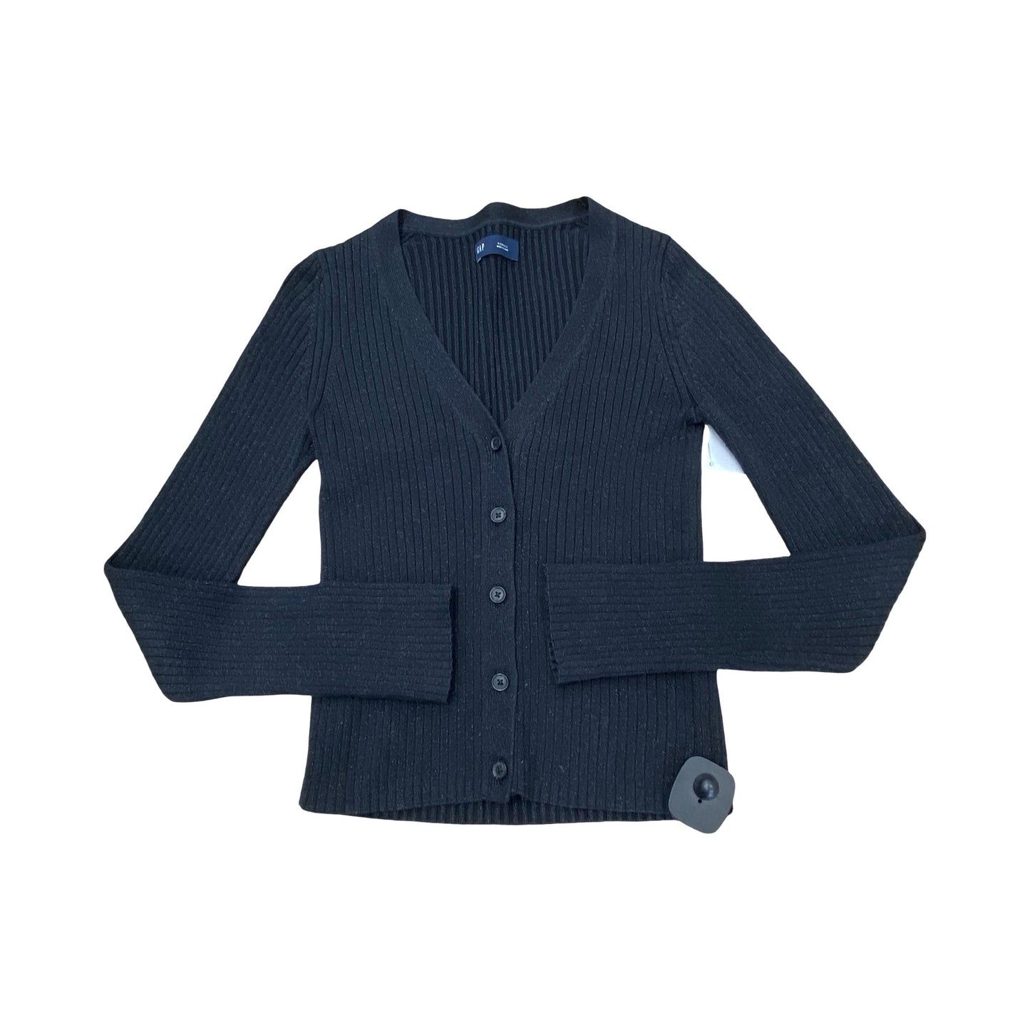 Sweater Cardigan By Gap In Black, Size:Xs