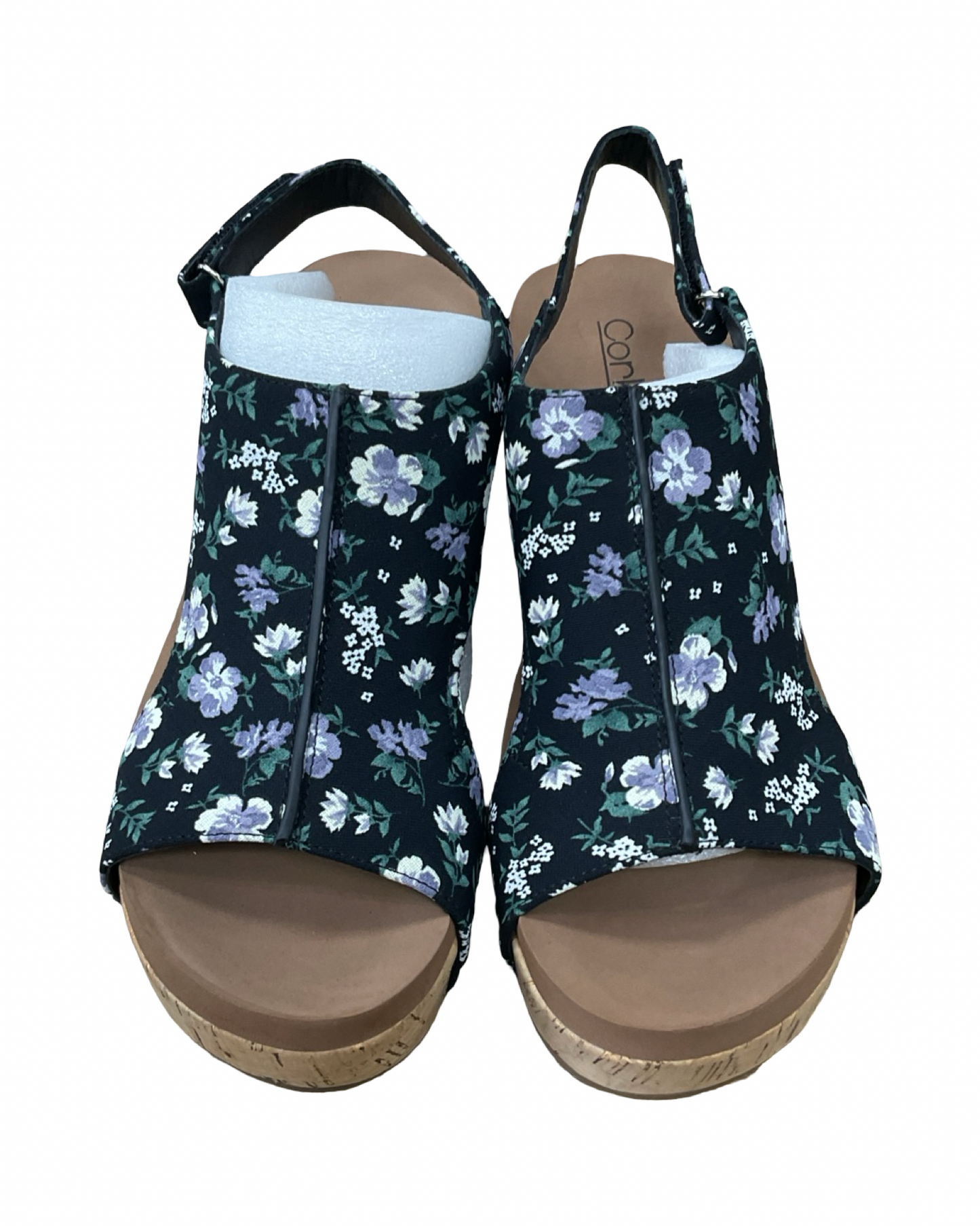 Shoes Heels Wedge By Corkys In Floral Print, Size:9
