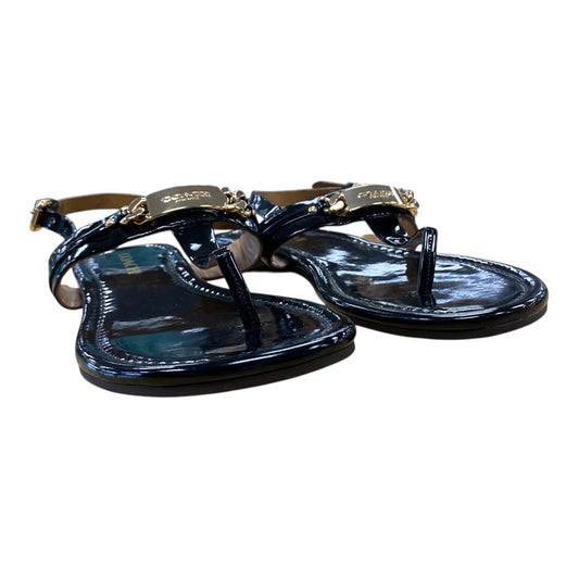 Sandals Designer By Coach In Black, Size:7.5