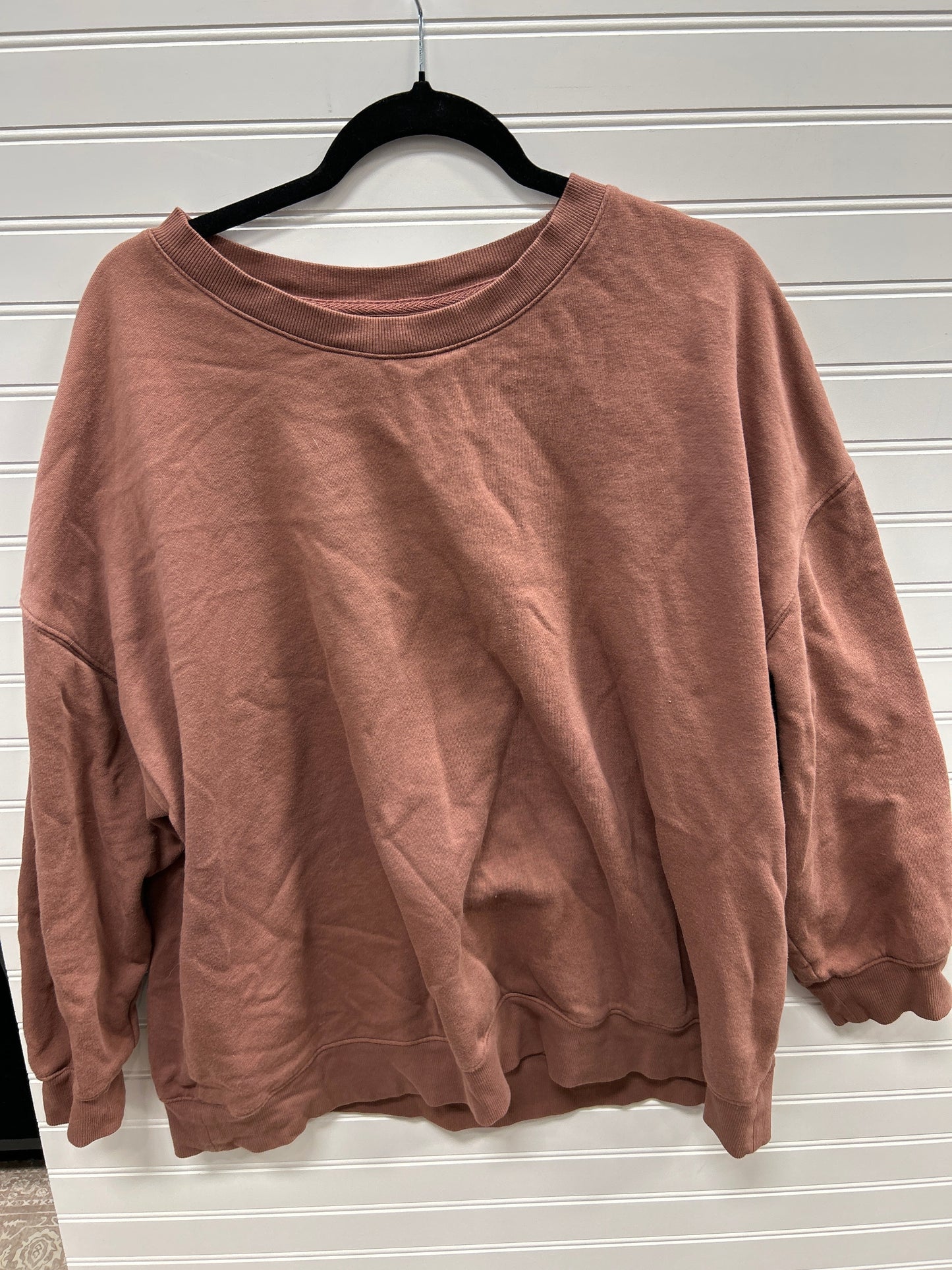 Athletic Top Ls Crewneck By Old Navy In Brown, Size:Xl