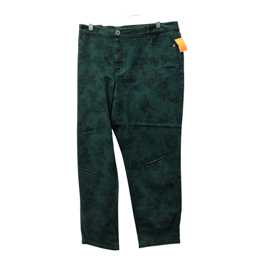 Jeans Boot Cut By J. Jill In Green, Size:18