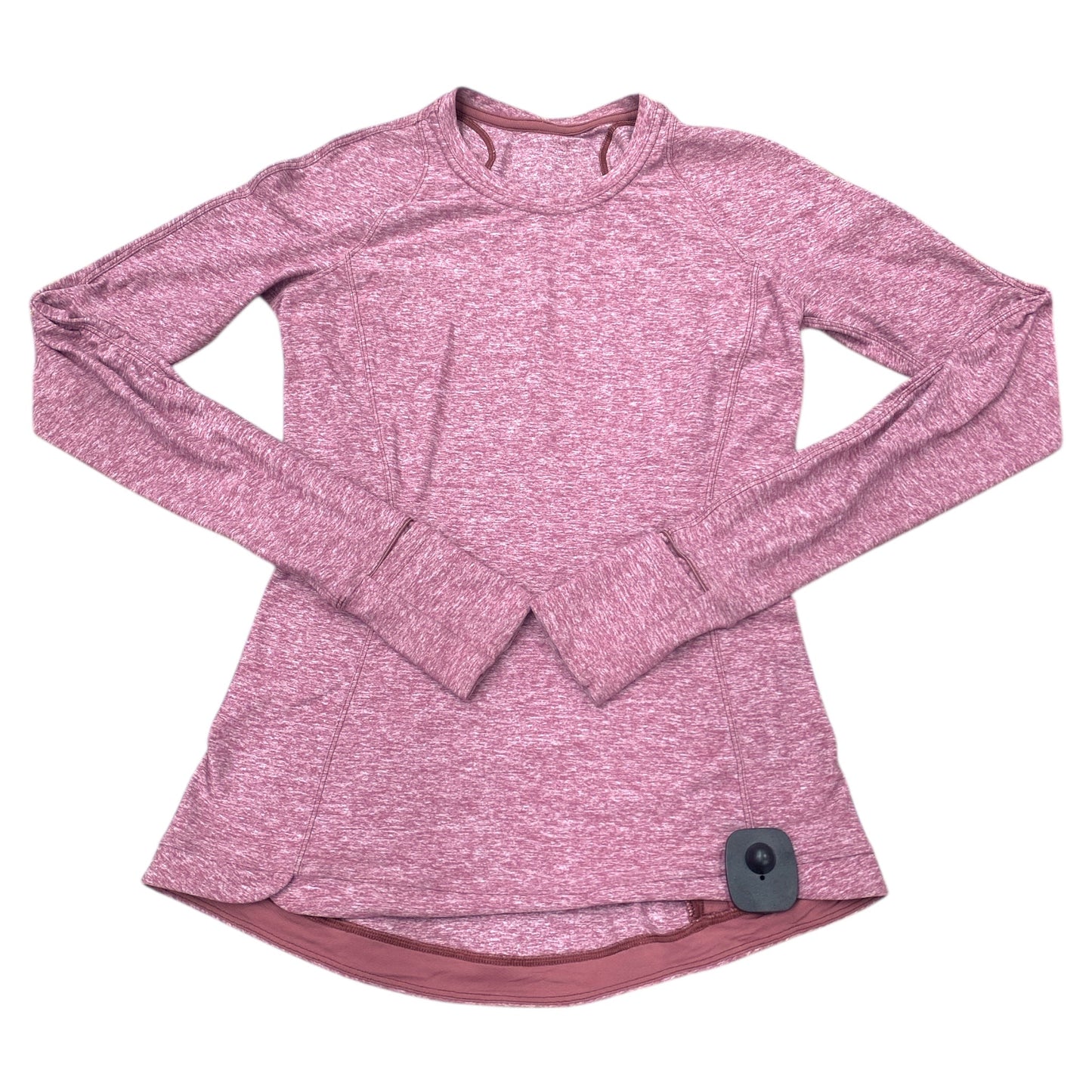 Athletic Top Ls Crewneck By Lululemon In Pink, Size:4