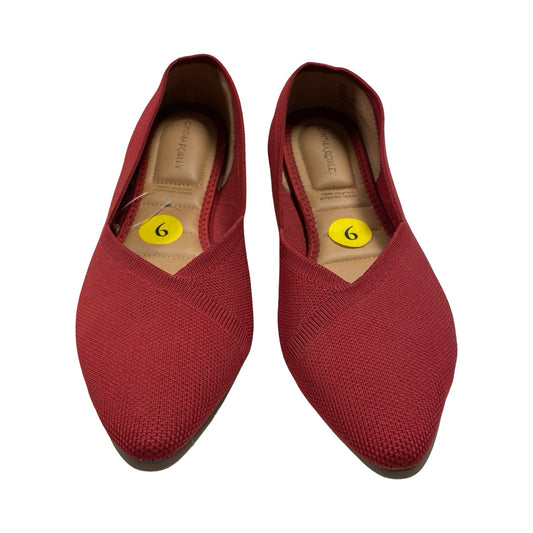 Shoes Flats By Cynthia Rowley In Red, Size:9