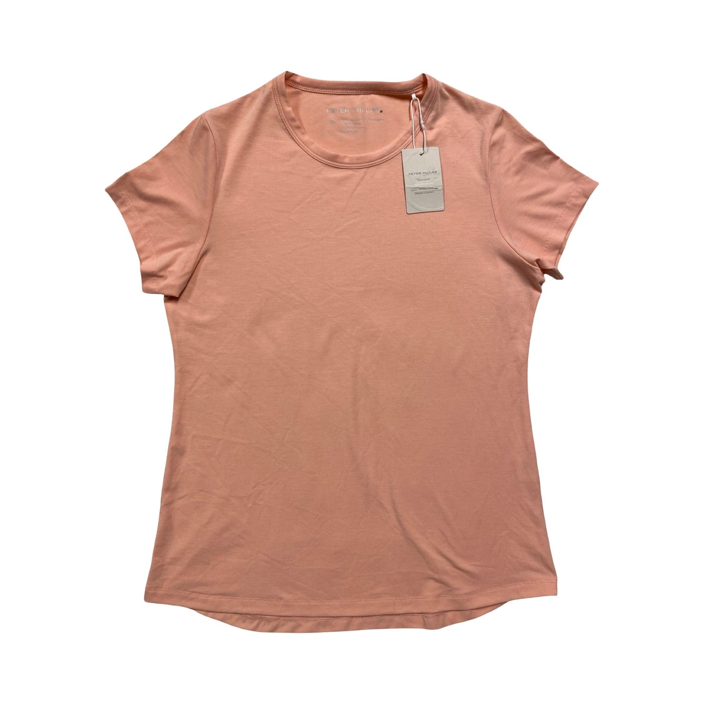 Top Ss Basic By Peter Millar In Pink, Size:S