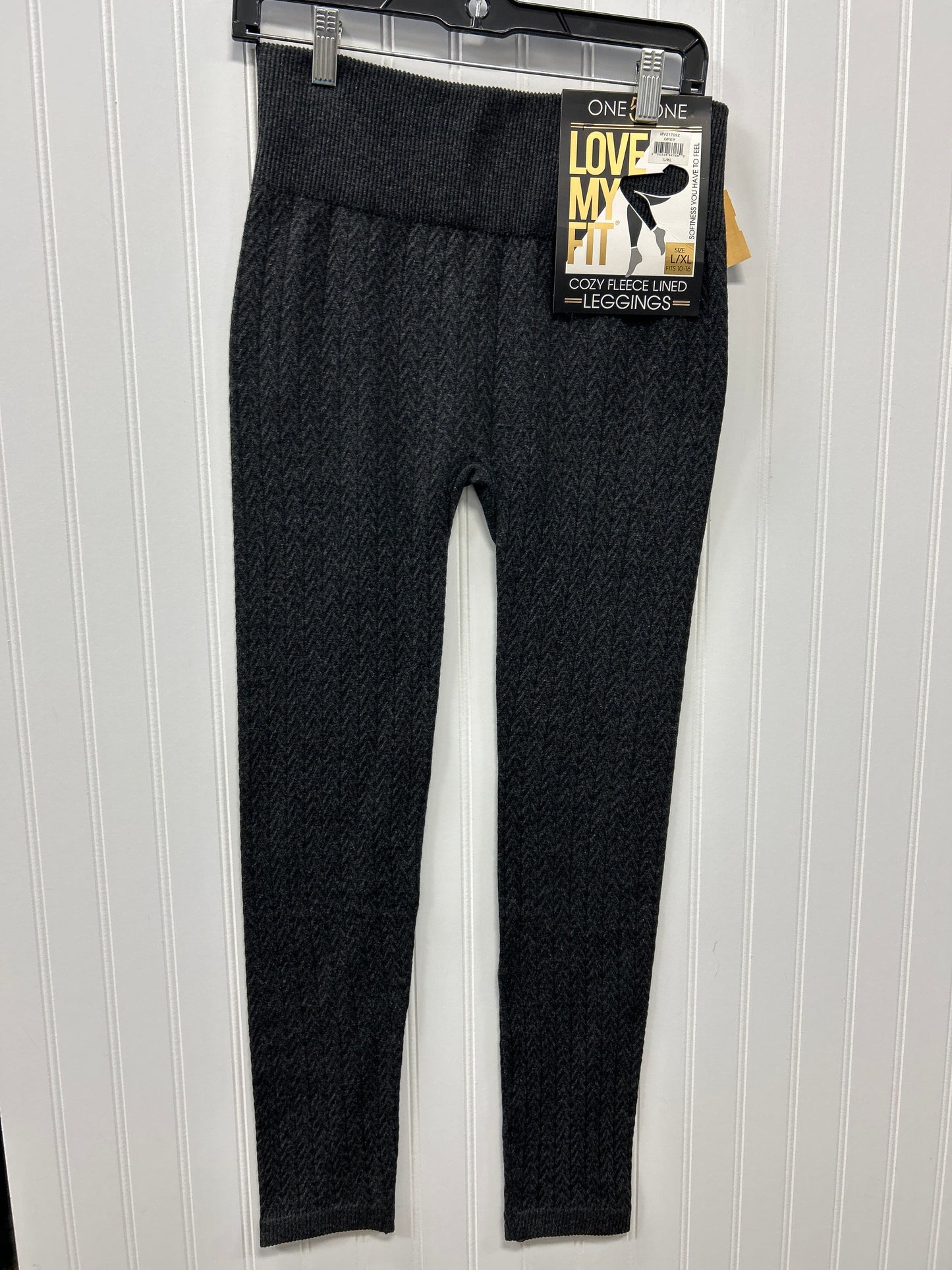 Pants Leggings By One 5 One In Grey, Size:L
