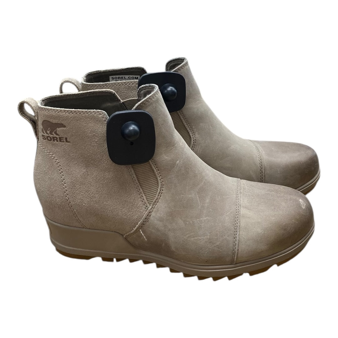 Boots Designer By Sorel In Beige, Size:9
