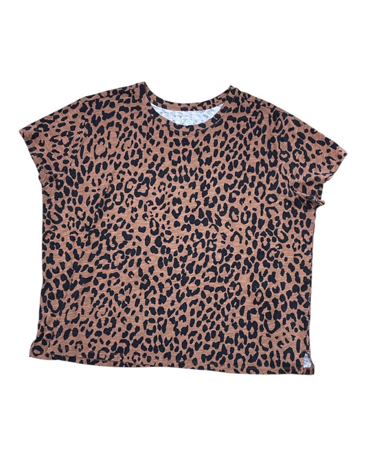 Top Ss By Maurices In Animal Print, Size:2X